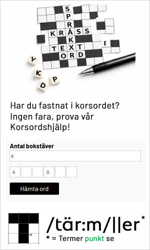Korsord och ord